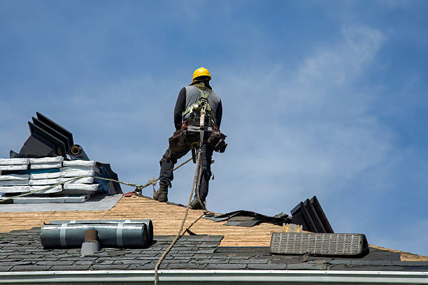 Professional Roofing technician working in Carlisle, IA